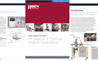 New Hiden Product Catalogue: Catalysis and Thermal Analysis
