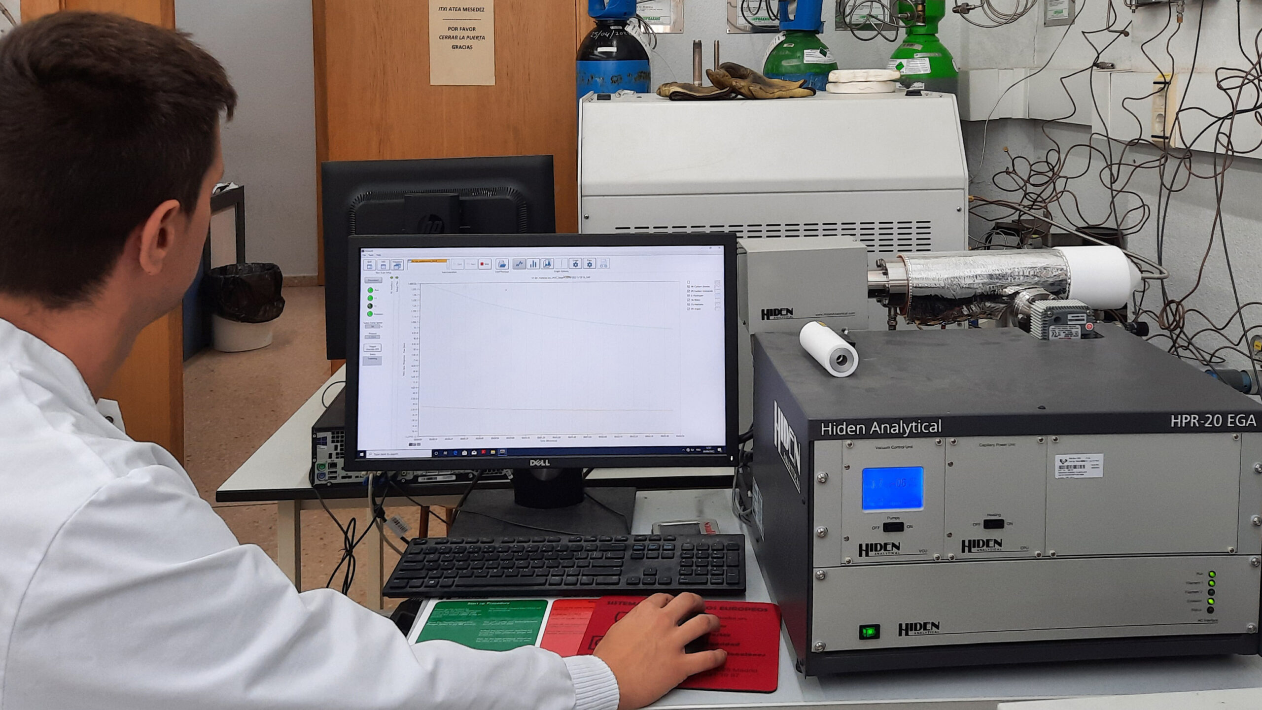 The Hiden Analytical HPR-20 EGA Mass Spectrometer in the Laboratory