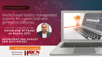 Webinar: Model-based battery management systems for current and next-generation batteries