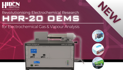 Hiden Analytical Ltd Unveils the New HPR-20 OEMS Gas Analysis System for Advanced Electrochemical Studies